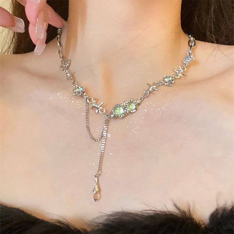 Elegant Double-Layer Pearl Tassel Necklace™