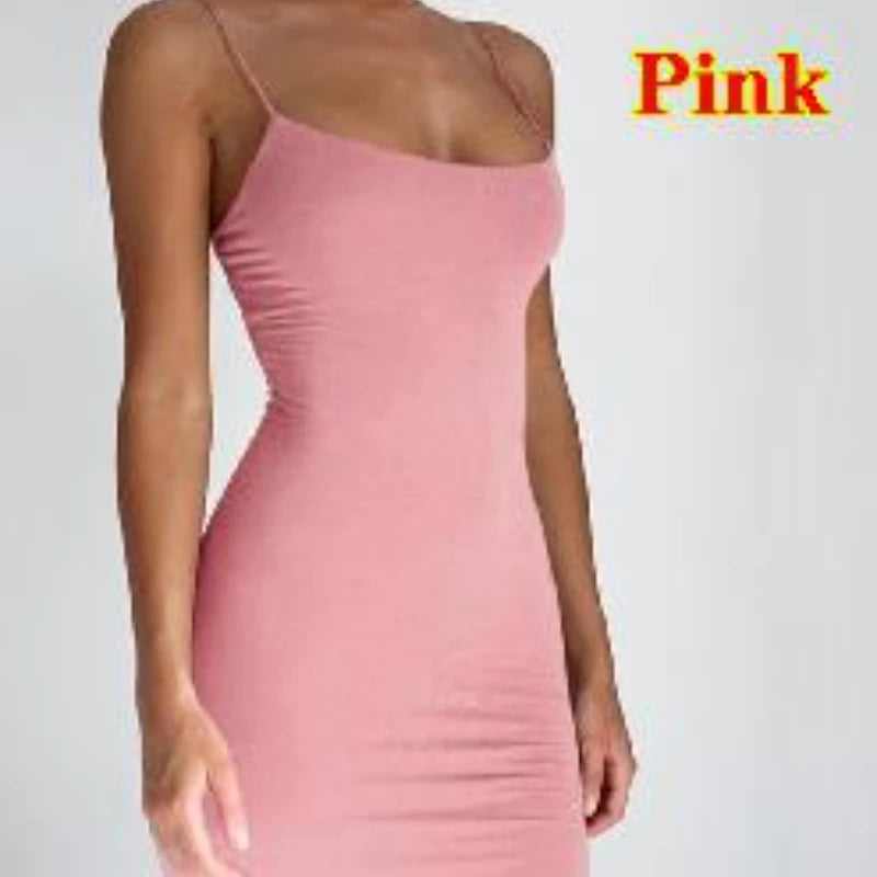 Elegant Bodycon Spaghetti Strap Mini Dress™