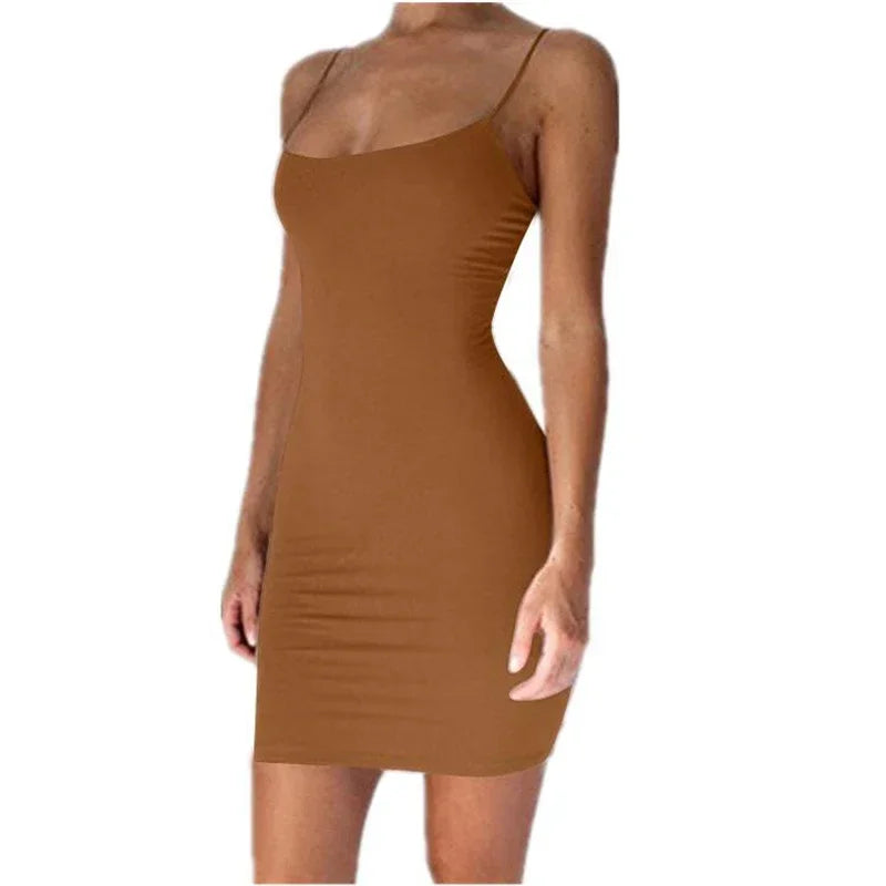 Elegant Bodycon Spaghetti Strap Mini Dress™